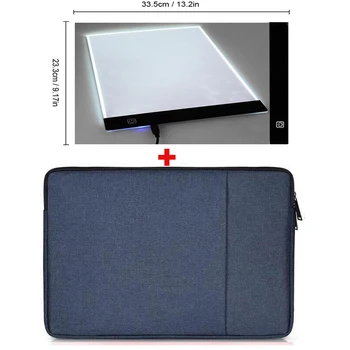 A4 veľkosť LED light pad taška diamond maľovanie príslušenstvo skladovanie taška diamond výšivky nástroj mozaiky auta organizácie tablet taška