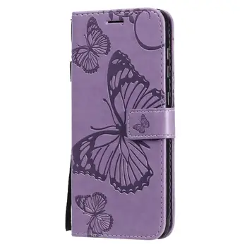 A51 puzdro na Samsung Galaxy A51 A30S A01 A11 A21 A31 A41 A71 5G A81 A91 A10S A20S A21S Prípade Kože Flip 3D Butterfly Kryt