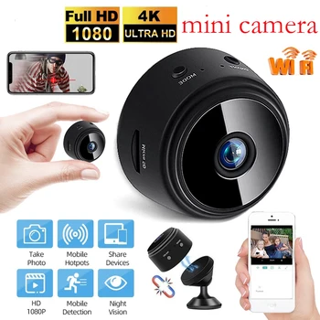A9 Mini Kamera Pôvodné 1080P IP Kamera, smart Home Security IR Noc Magnetické Bezdrôtový Mini Videokamera Dohľadu Wifi Kamera