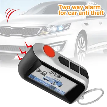 A93 Diaľkové Ovládanie Auta Smart obojsmerná Alarm Proti krádeži Systém S LCD Displejom Pre ruskú Keychain Starline A93 Motor, Starter
