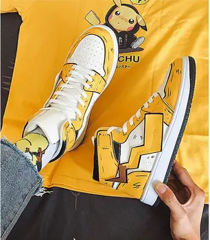 AA-1808 športová obuv muži tenisky Pikachu Anime Pokémon beh beh mužov topánky zapatillas hombre tenis masculino vychádzkové topánky