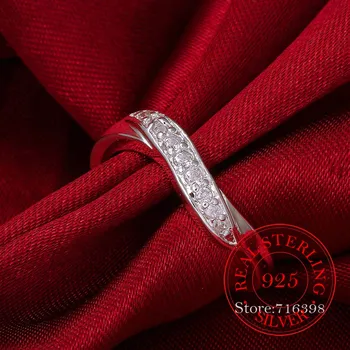 AAA+ Zirkón Crystal Pár Svadba Strieborné Prstene pre Ženy, Mužov 925 Sterling Silver Šperky Vintage Módy Anel De Prata Bijoux