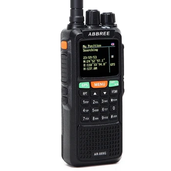 ABBREE AR-889G GPS SOS Walkie Talkie 10Watts 999CH Nočnej Podsvietenia, Duplex Repeater Dual Band Duálny Príjem Lov Ham Rádio CB