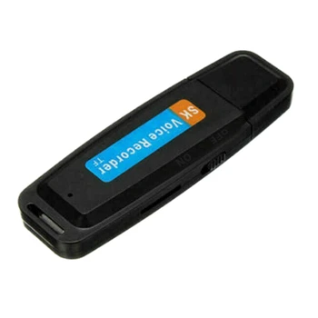 ABGN Hot-U-Disk Digitálne Audio Hlasový Záznamník Pero, Nabíjačka, USB Flash Disk, Až 32 gb Mini SD TF Vysokej Kvality