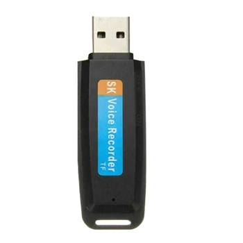 ABGN Hot-U-Disk Digitálne Audio Hlasový Záznamník Pero, Nabíjačka, USB Flash Disk, Až 32 gb Mini SD TF Vysokej Kvality