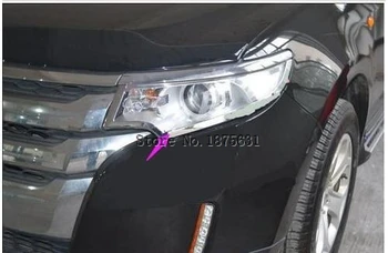 ABS Chrome 2 ks Predných svetlometov kryt výbava pre ford Edge 2011 2012 2013