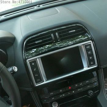 ABS Chrome Auto Palubnej Navigácie Rám Orezania Na Jaguar XE F-Tempo f tempo X761 2016 Príslušenstvo ,Auto Styling