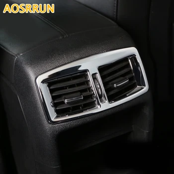 ABS Chrome Výbava Zadné klimatizácia kryt zásuvky Pre Peugeot 3008 2012 2013 Auto príslušenstvo