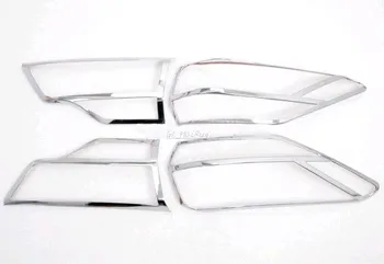 ABS Chrome Zadné zadné Svetlo Lampy Kryt Výbava 4pcs pre Toyota Highlander 2016