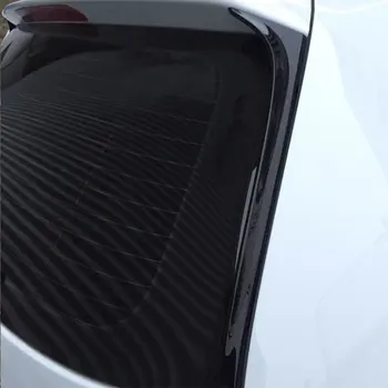 ABS Lesklý Čierny Zadné Okno Krídlo Strane Spojler Winglet pre Volkswagen Polo Štandardné 2011-2018 Nie je GLAXAY R Auto Styling