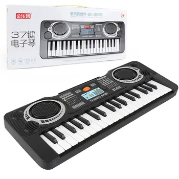 ABS S Hlasný Reproduktor Elektronický Keyboard, Klavír Hudobný Nástroj, Elektronické Varhany Prenosné Klávesové Nástroje 37 Kľúč