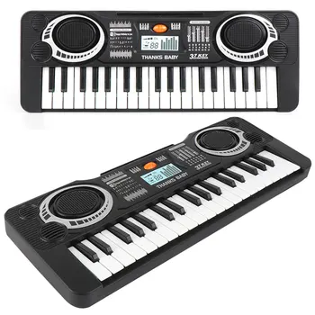 ABS S Hlasný Reproduktor Elektronický Keyboard, Klavír Hudobný Nástroj, Elektronické Varhany Prenosné Klávesové Nástroje 37 Kľúč