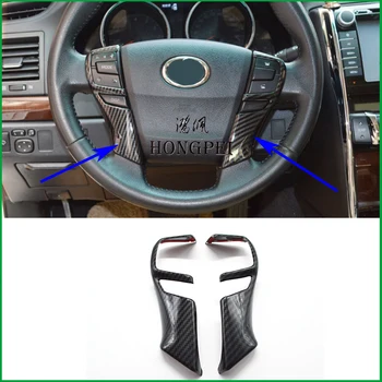 ABS volantu, trim dekoratívne Ovládacie Tlačidlo rám flitrami nálepky príslušenstvo kryt pre Toyota MarkX Značka X, 2010-2017