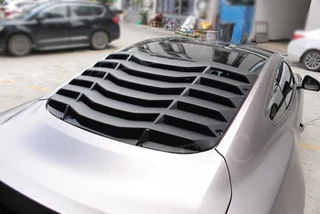 ABS čierne Zadné Okno Dekoratívne žalúzie pre Ford mustang - 2018 výstupu Vzduchu difuzér uzávierky Gril Kryt Rámu