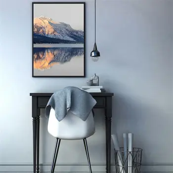 Abstrakt Krajiny Domova Nordic Plátno Na Maľovanie Horské Jazero Scenérie Steny V Obývacej Izbe Art Print Impresionistického Obrázok