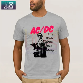 AC DC Špinavé Skutky Mužov Regular Fit T-Shirt letné štýl pánske krátke rukáv creative T-shirt tees Zábavné Tees Bavlna Topy T Tričko