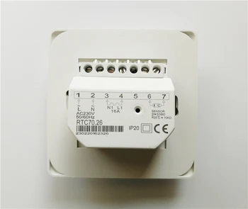 AC220V 16A podlahové kúrenie termostat, priestorový termostat s 3 metrov prob NTC snímač teploty