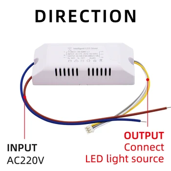 AC220V Inteligentné Diaľkové Ovládanie LED Driver 24-40W 40-60W Bluetooth Ovládanie LED Napájania 230mA Konštantný Prúd Ovládače