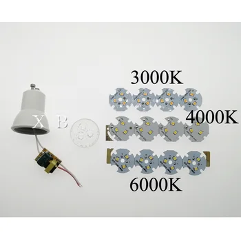 AC85-265V Mini LED Spotlight GU10 35mm Stmievateľné Led Svietidlo 3W SMD2835 3Leds Biela/Teplá Biela LED Osvetlenie S LED jednotky