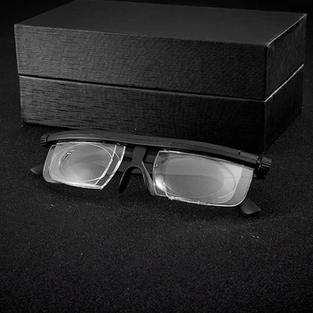Adlens Zameranie Nastaviteľné Muži Ženy Okuliare na Čítanie Krátkozrakosť Okuliare -6D až +3D Dioptrie Zväčšovacie Premennej Sily