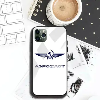 Aeroflot Letectva Russe Telefón Prípade Tvrdeného Skla Pre iPhone 11 Pro XR XS MAX 8 X 7 6 6 Plus SE 2020 prípade