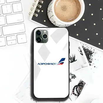 Aeroflot Letectva Russe Telefón Prípade Tvrdeného Skla Pre iPhone 11 Pro XR XS MAX 8 X 7 6 6 Plus SE 2020 prípade