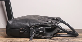AETOO Nové kvalitné prezentačné pánske kožené laptop taška hornej vrstvy kože bežné ramenný uhlopriečka veľkých obchodných aktovky
