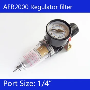 AFR2000 Vzduchu Regulátor Tlaku Vody Oddeľovač Trap Filter Airbrush Kompresora odlučovača vody, vody, oleja, odlučovač