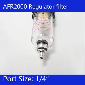 AFR2000 Vzduchu Regulátor Tlaku Vody Oddeľovač Trap Filter Airbrush Kompresora odlučovača vody, vody, oleja, odlučovač