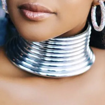African National náhrdelník ženy Pestrofarebné Nastaviteľné Osobnosti Tvorivý Štýl Veľké Golier hot collares de moda 2019