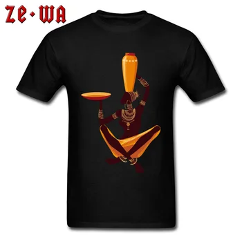 Africké Umenie T-shirt Mužov Bavlnené Tričko Žena Maľovanie Dizajn Topy Nádherné Pánske Letné Oblečenie Vlastný Čaj Košele Zľava
