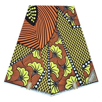 Africké vosk Tkaniny Ankara Tkaniny Tlače 6 Metrov Najnovšie Nigéria Vosk Zaručené Skutočné Ghana Vosk štýl Pre Ženy Šaty