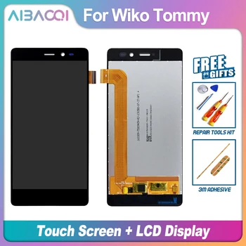 AiBaoQi Nový, Originálny 5.0 palcový Dotykový Displej + 1280x720 LCD Displej Montáž Náhrada Za Wiko Tommy model Telefónu