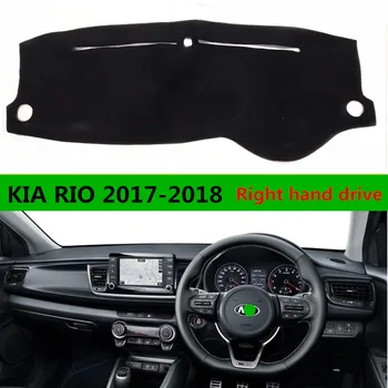AIJS pravej strane jednotky Polyeste Vlákniny auto panel kryt pre KIA RIO 2017-2018 Ochranné Auto tabuli mat Koberec pre KIA RIO