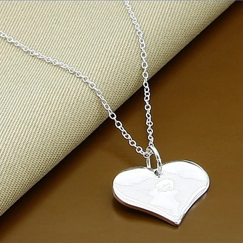 Aimarry 925 Sterling Silver Módne Šperky, Prívesok Srdce Náhrdelník Pre Ženy Strany Zapojenie Svadobné Kúzlo Dary