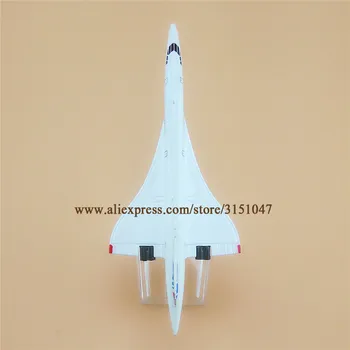 Air France Concorde Airlines Biela Dýchacích ciest Lietadlo Model Zliatiny Kovový Model Lietadla Diecast Lietadla 15.5 cm Darček