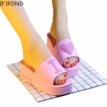 AK IFOND 2020 Letné dámske Plážové Šľapky Lady Bežné Pláže Otvorené Prst Sandále Non-slip Flip Flops Domov Pohodlné Topánky Listov