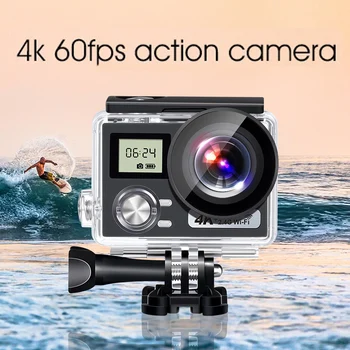Akcia Fotoaparát 4K HD Anti-Shake 30 M pod vodou Nepremokavé Ultra-Tenké WiFi Kamera s Fotoaparátom Príslušenstvo Súprava