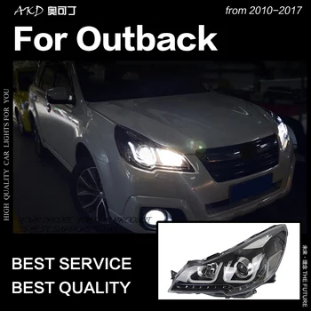 AKD Auto Styling Head Lampa pre Staršie Svetlomety 2010-2016 Legacy LED Reflektor Angel Eye DRL Hid Bi Xenon Auto Príslušenstvo
