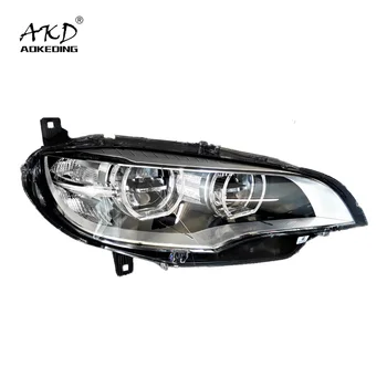 AKD Auto Styling Head Lampa pre X6 E71 Svetlomety na roky 2007-2013 X5 E70 Angel Eye Reflektor LED DRL signalizačná kontrolka Hid Auto Príslušenstvo