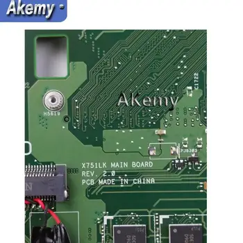 Akemy X751LK Doske i7-4510 GTX850M/2 GB Pre Asus X751L X751LK X751LX Notebook doske X751LK Doske Doske X751LK