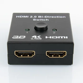 Ako hdmi2.0 BI-Smerový Prepínač, 1 pre 2 Splitter Full HD 1080p 3D 4K x 2K Video HDMI Prepínač Prepínač 1: 2 pre HDTV