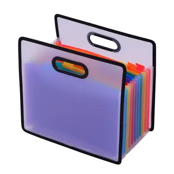 Akordeón Rozširuje Súbor, Priečinok Papier Formátu A4 V Registračnej Skrini 12 Vrecká Rainbow Farebné Prenosné Doručenia Organizátor Súbor Príručka