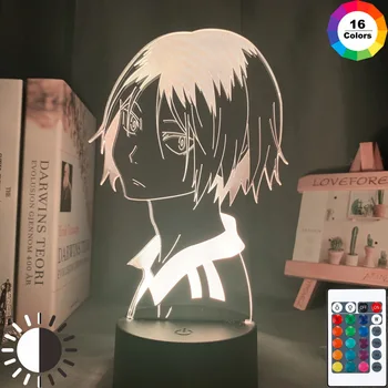 Akryl Led Nočné Svetlo Anime Haikyuu Shoyo Hinata Obrázok pre Deti Spálňa Decor Nočného Pohode Manga Gadget Dieťa stolná Lampa