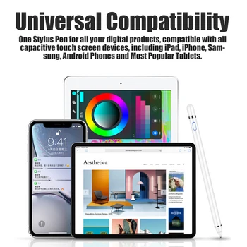 Aktívne Stylus Kapacitné Dotykový Displej Pero Pre Samsung Xiao HUAWEI Tabletu iPad Telefóny iOS Android Univerzálny Ceruzka Na Kreslenie