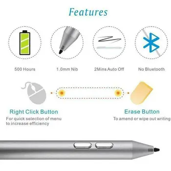 Aktívne Stylus Pen pre Povrchovú Pro 3 4 5 Notebook Tablet s 4096 Tlak Citlivosti Nízka Spotreba Energie Bezpečnosti Č Bluetooth