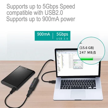 Aktívny USB 3.0 nástavec predlžovací kábel s zosilňovač, booster 5 M, 16.5 ft USB 3.0 A mužov a ženy pre PC, notebook