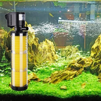 Akvárium filter vypnúť tri v jednom, vstavaný filter pre akvárium filtrácia / fish tank filter/Multifunkčné Ponorné filter