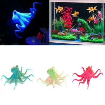 Akvárium Modelovanie Noc Fluorescenčné Simulácia Octopus Umelé Prísavky Akvárium Dekorácie, Darčeky