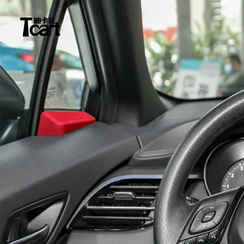 Alcantara nové Auto Príslušenstvo toyota chr c-h 2018 2019 2020 2021 Dvere stĺpika štvrťroku okno orezania kryt ABS uhlíka
